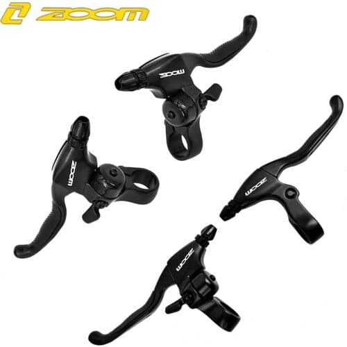 Zoom Aluminum Alloy V Brake Disc Brakes Lever With Bell 22mm Mountain Bike Bicycle Brake Handle Crank Ring Brake V-Brake