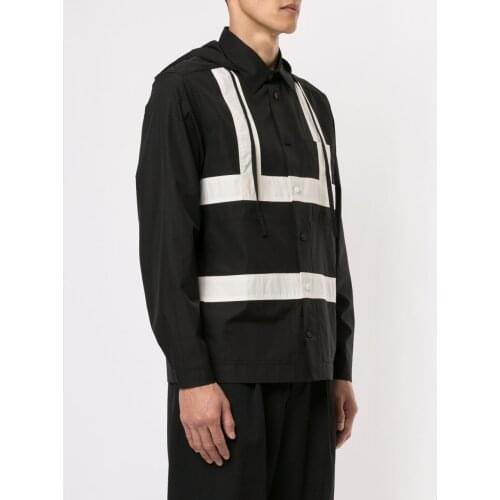 S-6XL 2021 New Men Womens clothing Hair Stylist Show Personality Button Hooded Shirt Plus size costumes