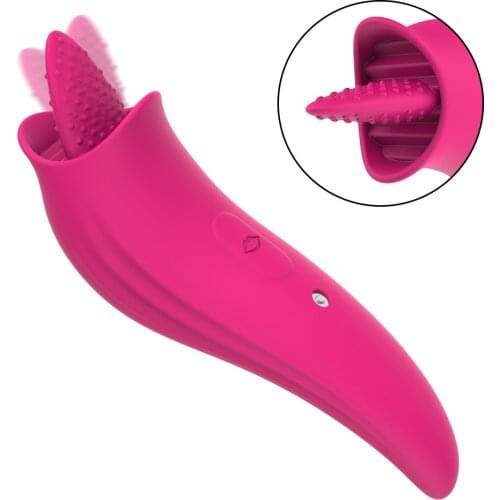 Spikes Tongue Licking Vibrator For Clitoris Sucker Anal Nipple Massager Female Masturbator Women Sex Toy Audlts Products Erotic