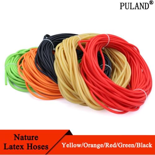 ID 5mm x 7mm OD Nature Latex Rubber Hoses Flexible Pipe High Resilient Elastic Surgical Medical Tube Soft Slingshot Catapult