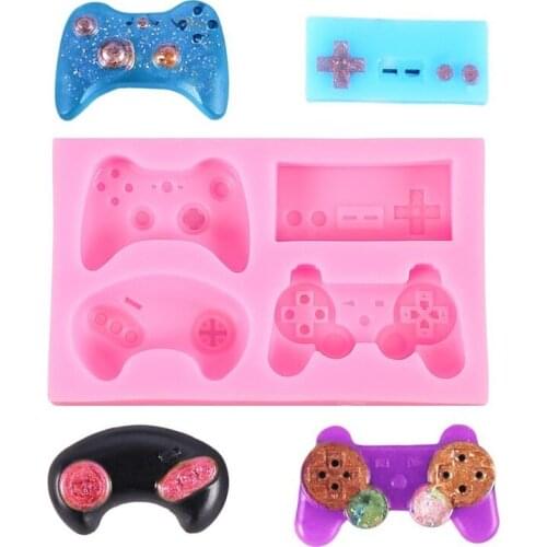 Fondant Silicone Mold Cake Decoration Tool Food Grade Silicone Game Console Handle Racing Remote Control DIY Kitchen Accessories