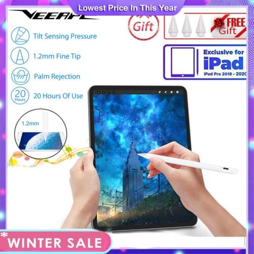 For iPad Pencil Stylus for iPad Pro 11 12.9 2018 6th 7th air 3 2019 10.2 Mini 5 for Apple Pencil 2 Tilt Touch pen 100% original