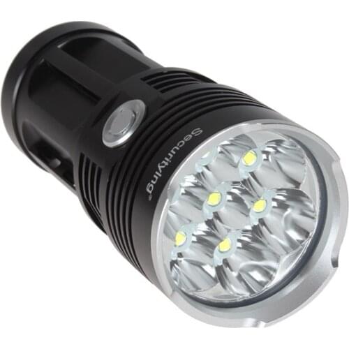 SecurityIng 4200LM 7x XM-L T6 LED Super Bright Water-Resistant 3 Modes Flashlight