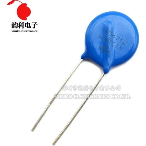 10pcs varistor 14D471K 470V piezoresistor 14d471