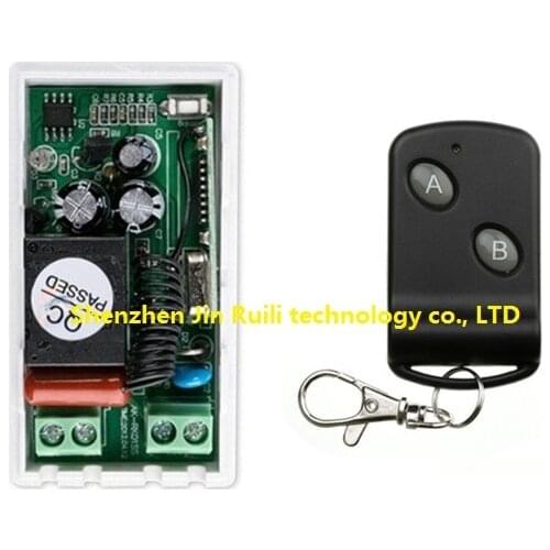 High quality AC220V 1CH 10A Wireless Power Switch System teleswitch 1 Receiver & 1Transmitter Learning Code Toggle Momentary