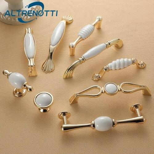 Drawer Cabinet Furniture Handle Metal Ceramic Wardrobe Dresser Closet Door Pull Kitchen Cupboard Nordic Home Hotel Hardware Knob