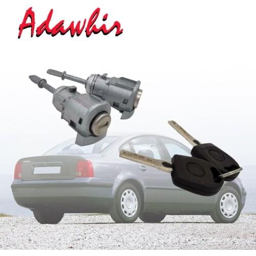 3B0837167/168 for VW PASSAT SEAT TOLEDO LEON AROSA LUPO LEFT RIGHT DOOR LOCK BARREL CYLINDER with 2 SAME KEYS