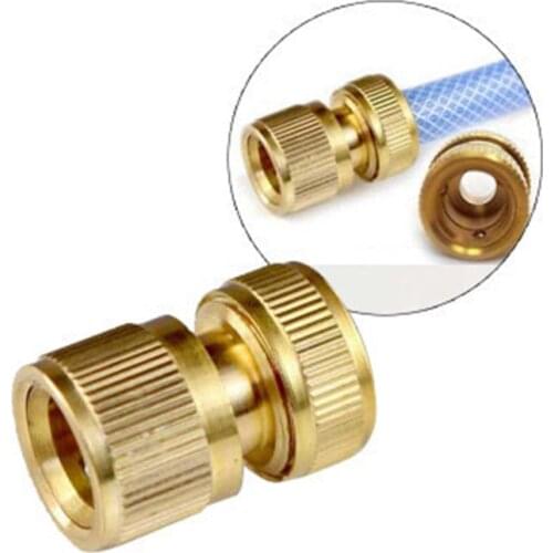 5Pcs 1/2" Quick Water Pipe Connectors Hose Tap Adaptor Universal Connector Watering Irrigation System Garden Irrigation Fitting