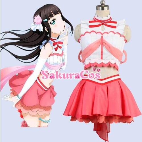 Anime! LoveLive!Sunshine!!Aqours Love Aquarium Ruby Dia Kunan Mari Riko All Members Sexy Uniforms Cosplay Costume Free Shipping