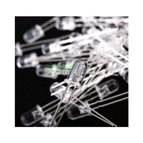 Free shipping 1000pcs 5MM Red LED light emitting diode F5mm Red LED Round