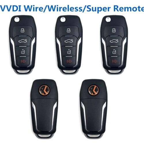 Xhorse VVDI XKFO01EN XNFO01EN XEFO01EN Wire Wireless Super remote for Ford model for VVDI2 for VVDI Key Tool Remote