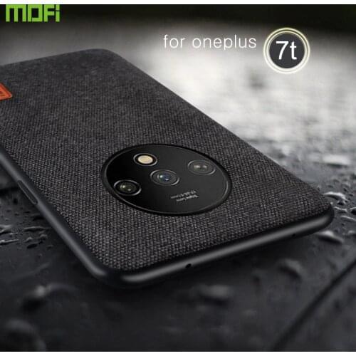 For Oneplus 7T Case Oneplus 7T Pro Case cover Fabric Cloth Shell Hard Coque MOFi Original 1+7T Silicone Shockproof Back Cases