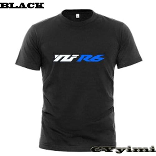 For Yamaha YZFR6 YZF-R6 T Shirt Men New LOGO T-shirt 100% Cotton Summer Short Sleeve Round Neck Tees Male
