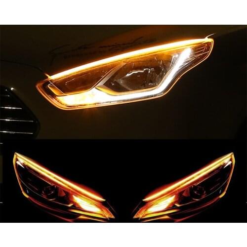 2pcs car DRL LED daytime running lights auto flow turn signal kit accessories for Buick Regal Lacrosse Excelle GT/XT/GL8/ENCORE