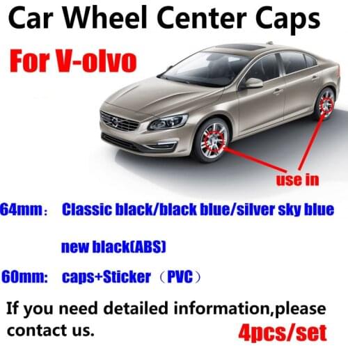 4Pcs 64mm 60mm Car Wheel Rim Hub Center Cap Covers For volvo XC90 XC70 XC60 V40 V50 V60 V70 V90 S50 S60 S70 S90 3546923