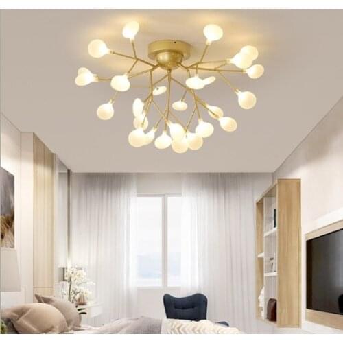 Creative warm bedroom bubble ball firefly light simple modern restaurant Nordic living room lamp