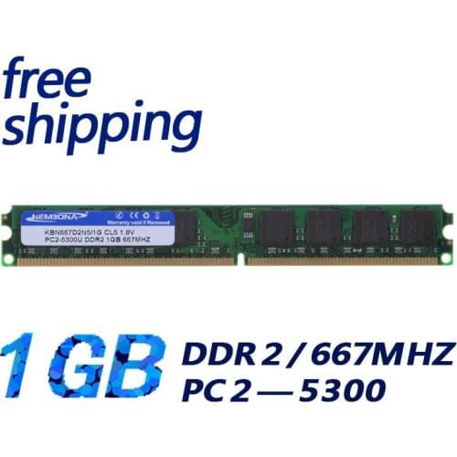 KEMBONA wholesale ram pc5300 ddr2 1g 667mhz low density 64x8 ddr2 1gb work for all motherboard