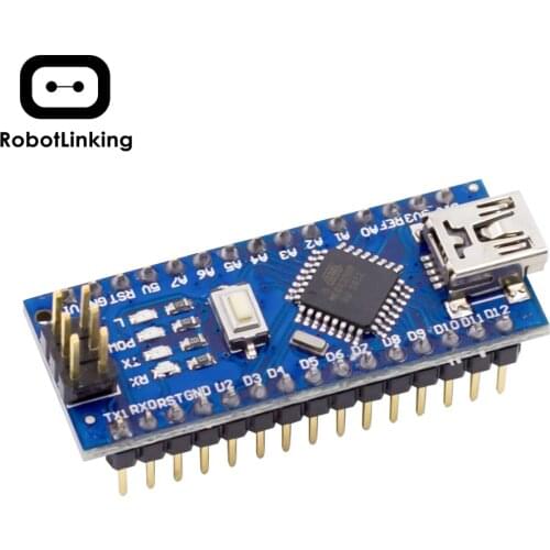 Nano Board CH340/ATmega328P Without USB Cable, Compatible with Arduino Nano V3.0 ( Without Cable)