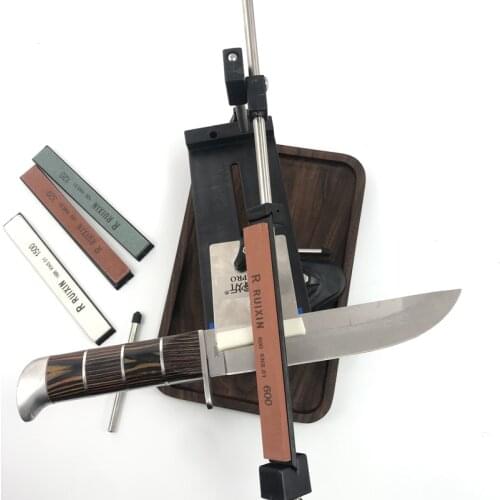 Ruixin 2 Sharpening Stone Professional Kitchen Knife Fixed Knife Sharpener Withhigh Sharpening System Whetston Eset