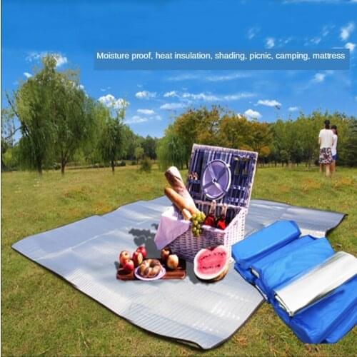 Outdoor Cushion Camping Pad Double-sided Aluminum Film Moisture-proof Pad