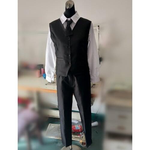 Tokyo Ghoul Ken Kaneki Anteiku Waiter Uniform Outfit Cosplay Costume