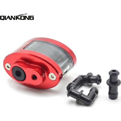 R QIANKONG CNC Universal Motorbike Fluid Reservoir Oil Cup for HONDA PCX MSX125 VFR800 VTR1000F / FIRESTORM VFR750 Deaucille700