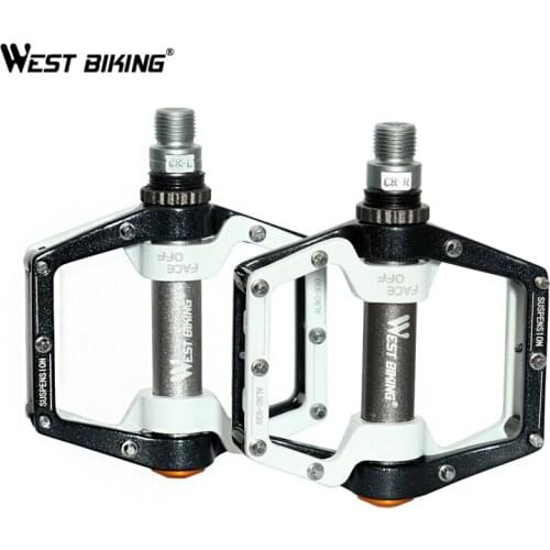 WEST BIKING Bike Pedals Ultralight MTB BMX Sealed Bearing Bicycle Pedals 9/16" Aluminum Alloy Road Mountain Bike Cycling Pedals