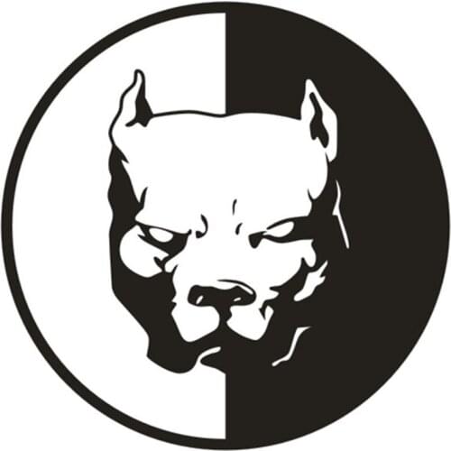 Waterproof Pitbull Dog Bulldog Sticker Car Decoration Decal Stickers 14cm Auto Body Decor Decals Car Styling Accessories