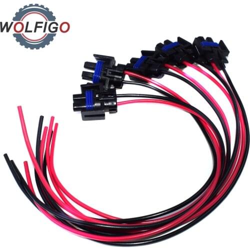 WOLFIGO New Compressor Connector Pigtail Wiring Plug 12101937 PT209 88862230 For Buick Chevrolet C1500 GMC Pontiac