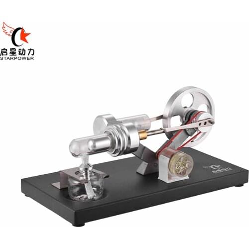STARPOWER Hot Air Stirling Engine Motor Model Electricity Power Generator (Light up LED) Experiment Kids Educational Toys Gifts