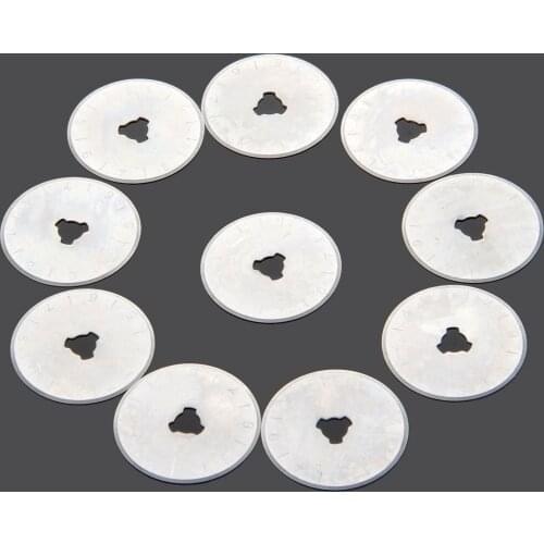 10pcs 28mm Rotary Replacement Blades Paper Cutter Knitting Circular Cutting Patchwork Leather Crafts Rotary Cutter