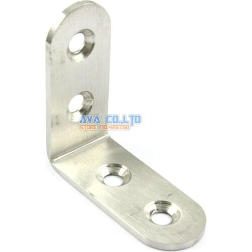8 Pieces 45*45mm Stainless Steel Right Angle Corner Brace Bracket