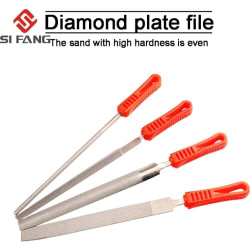 6" 8" 10" Diamond Coating Needle Files Set Metal Jewelry Crafts Tool Stone Jade Ceramic Grinding Diamond File Grinding Tool