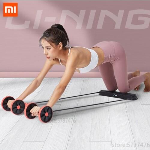 New Xiaomi Automatic Roll AB Wheels Fitness Roller Power Abdominal Workout Elastic Resistance Pull Rope Trainer for Men Women