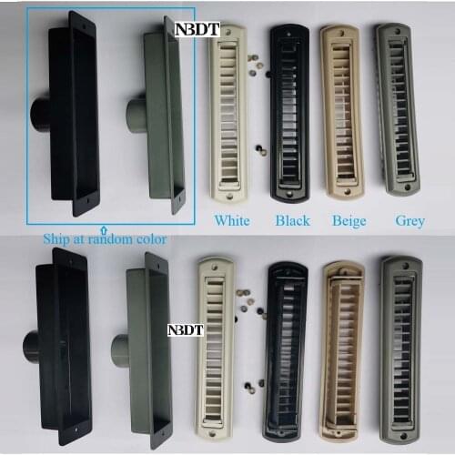 White Black Beige Grey Rectangle Air Duct Vent Outlet Dispenser A/C Adjustable RV Travel Trailer Car Caravan Dashboard Deflector