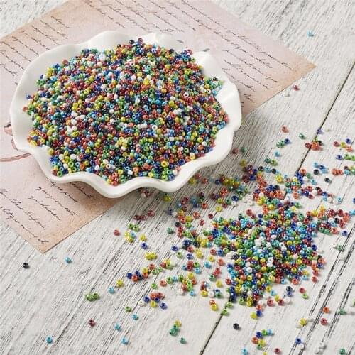 2/3/4mm Czech Glass Seed Beads Spacer beads Round Mixed Color Bead for jewelry Making DIY accessories jewelry components F80