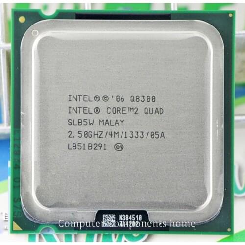 INTEL core 2 quad Q8300 CPU Processor (2.5Ghz/ 4M /1333GHz) Socket 775 Desktop CPU free shipping