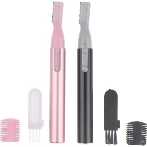 Practical Electric Face Eyebrow Scissors Hair Trimmer Mini Portable Women Body Shaver Remover Blade Razor Epilator 2 Colors