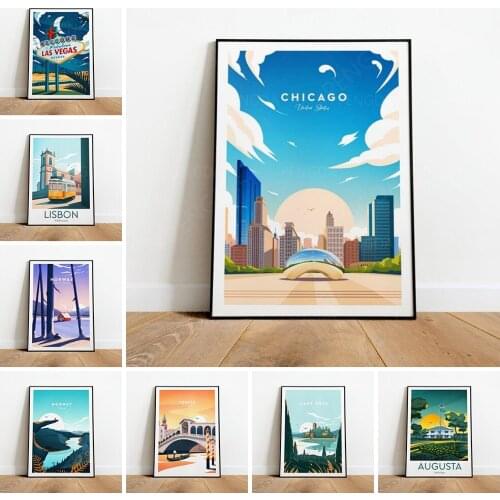 Canvas Hd Printed Home Decoration Purple Tree View Cartoon Gifts Painting Poster Wall Art Picture For Bedroom Modular No Framed