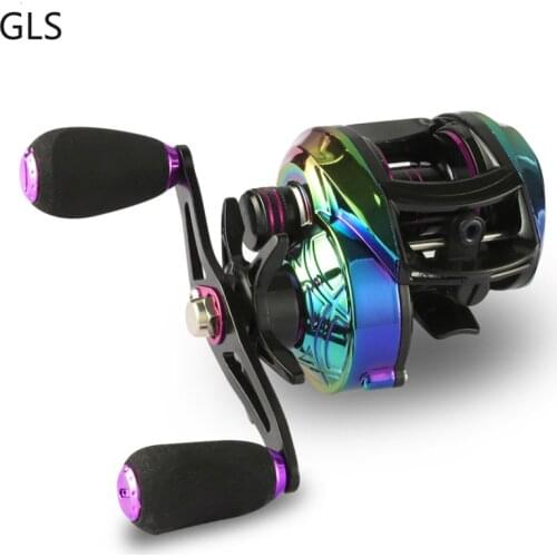 2021 New 11+1BB Baitcasting Reel 7.2:1Gear Ratio Colorful EVA Handle Mechanical Side Cover Max Drag 8KG Fishing Wheel