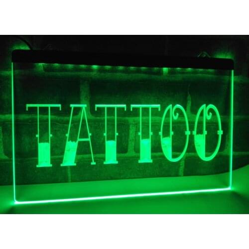 LB550- Tattoo Bar Pub Art Piercing LED Neon Light Sign home decor crafts