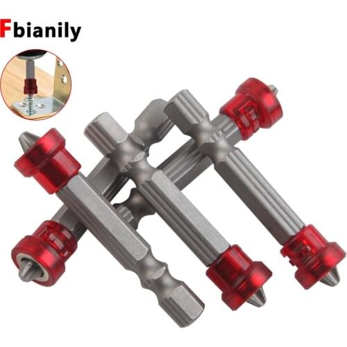 Magnetizer Screwdriver Bits Red Head Magnet Driver 1/4"Hex Shank Cross Magnetic Bit Hand Electric Screw Tool Accessories