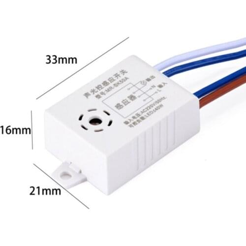 220V Module Smart Switches Module Detector Sound Voice Sensor Smart On Off Light Switch Accessories For Corridor Bath Warehouse