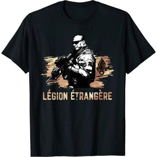 Legion Etrangere French Legion Men T-Shirt Short Casual 100% COTTON O-Neck Men Clothing