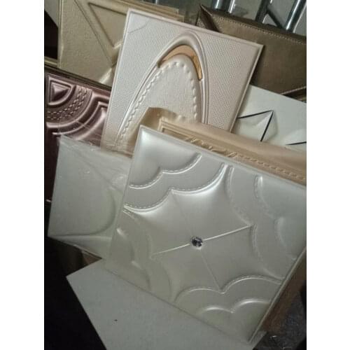 Modern Style 3D PU Leather wall panel decorative art TV Room sofa backgroumd wall decor stickers Wall sticker pack of 10 tiles