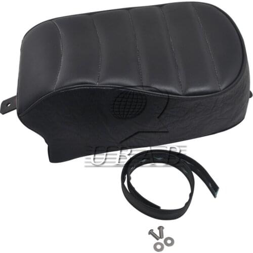 Black Motorcycle Rear Passenger Pad Seat Cushion Pillion For Harley Sportster Iron 883 XL883N 2016-2019 seat accessories