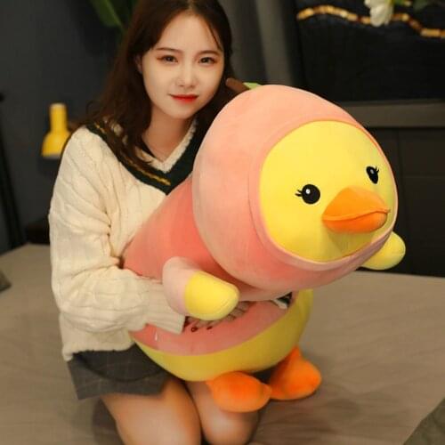 45-100cm New Style Lovely Duck Plush Toys Cute Stuffed Animal Long Pillow Cushion Doll Child Kids Baby Christmas Girl