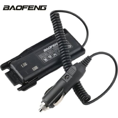 Portable Battery Eliminator Car Charger & DC Adapter for Baofeng UV-82 UV-8 Series Walkie Talkie Accessories 12V DC