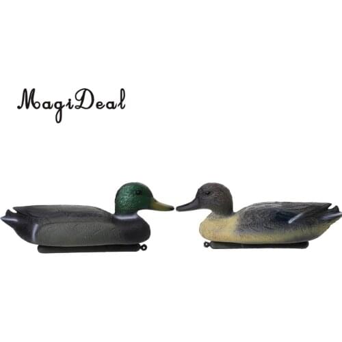 MagiDeal Durable Fishing Hunting Duck Decoy Plastic Drake Floating Keel Floating Keel for Outdoor Camping Tactical Accessories