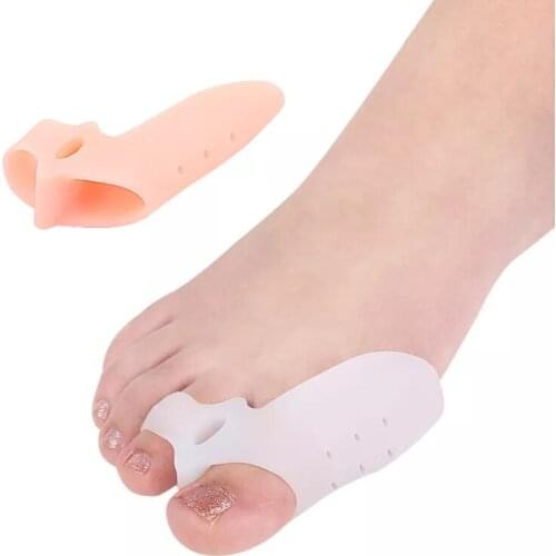 5Pair Silicone Toe Separator Special Valgus Bicyclic Thumb Orthopedic Braces To Correct Daily Toe Big Bone Foot Care Tool